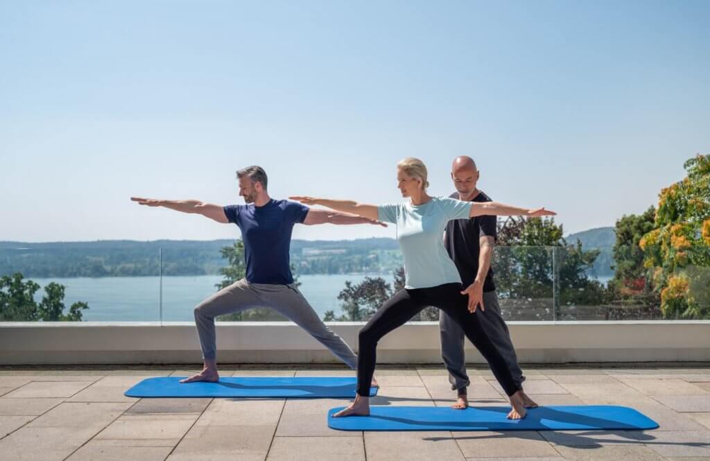 Buchinger Wilhelmi, Fasten, Heilfasten, Fasting, Health, Integrative Medicine, Gilbert, Yoga, Yoga lesson, View, Lake Constance, View, Balcony, Überlingen