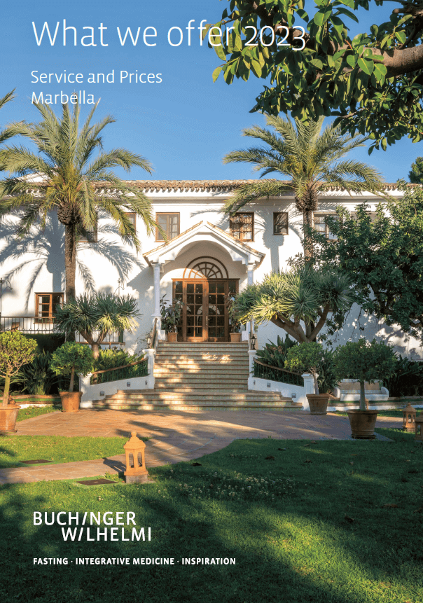 Services and prices Clinic Buchinger Wilhelmi Marbella